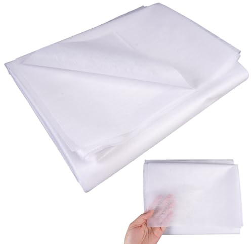 100X300cm Bügelvlies Weiße, Vlies zum Aufbügeln, Volumenvlies zum Aufbügeln | (50 g/m²), Bügelvlies Stoff Einseitige Heißklebeverbindung für Näharbeiten, Bügelfalten, Diy Stickereien, Heimtextilien