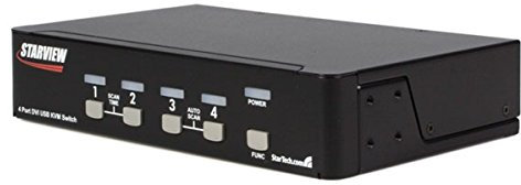 StarTech. com Commutateur KVM USB DVI 4 Ports avec Audio et hub USB