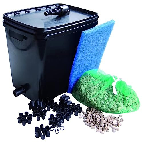 Ubbink Teichfilter für den Garten, 26 l, schwarz, HDPE, Teich, Mittenfilter für den Außenbereich