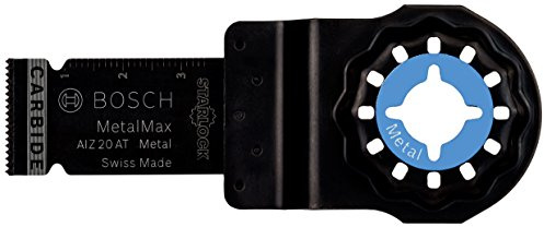 Bosch Accessories 2608662019 Lame plongeante à concrétion carbure AIZ 20 AT métal 30 x 20 mm