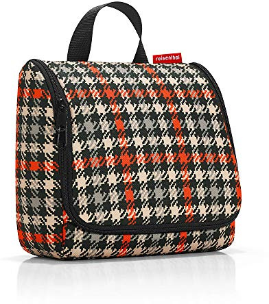 Reisenthel toalettväska Glencheck röd Kulturtasche, 55 cm, 3 L, Glencheck Röd, Flerfärgad (Glencheck röd), 55 Centimeters, Necessär