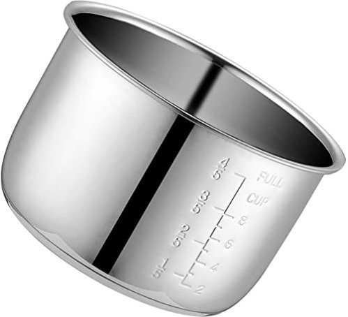 Cabilock Arrocera interior olla de repuesto olla antiadherente olla de arroz olla interior olla de arroz olla interior olla de acero inoxidable accesorios para cocina de arroz 4L