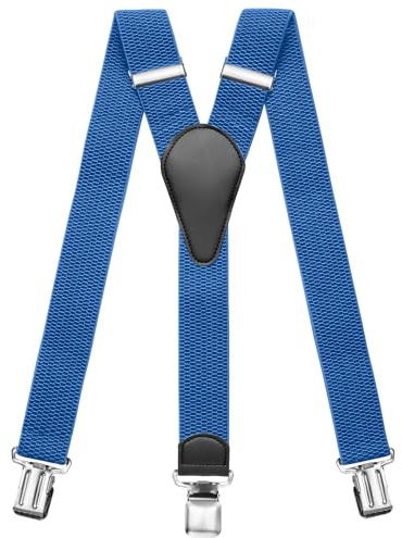 Sencillo Hosenträger Herren mit Starken Clips Y-Form (Hellblau 1)