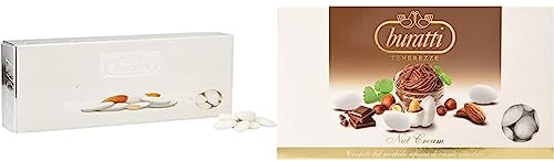 Buratti ConfettiBuratti Confetti alla Mandorla di Avola, Avole Torino - 1000 g & con Ripieno al Gusto di Gianduia, Tenerezze Nut Cream - 1000 gBuratti Confetti