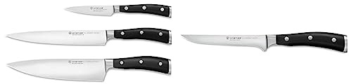 WÜSTHOF Classic Ikon Messersatz mit 3 Messern & Classic Ikon Ausbeinmesser 14 cm