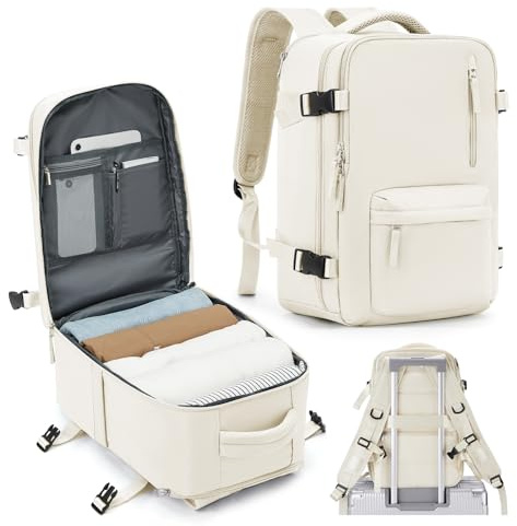 SZLX Ryanair Handgepäck 40x20x25 Rucksack für Flugzeug Untersitz Kabinentasche Damen Reiserucksack Handgepäck Flugzeug 40x20x25 Rucksack Wasserdicht Business Herren Travel Backpack Für 14-Zoll-Laptops