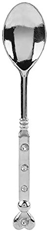 Set for Coffee Sugar Dessert Fashion Vintage Heart Shaped Coffee Spoon Dessert Spoon Dessert Scoop Stir Spoon(Silver)