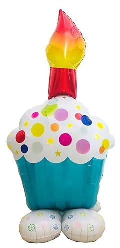 Cupcake Standing with base Foil Balloon, 1m (2 pack)