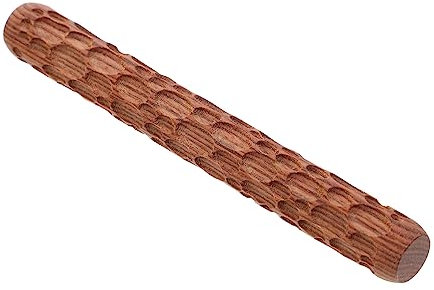 Anneome Gemusterter Nudelholz Schlamm Rollstab Töpfer Druckstab Töpferherstellungsstab Keramikhandwerk Druckwerkzeug Ton Druckstab Ton Musterwalze Ton Rollstab Töpferwerkzeug