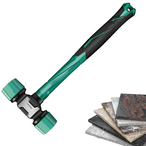 Rubber Hammer, Anti Slip Dormitory Bed Hammer | Heavy Duty Rubber Hammer Heads, Double Sided Portable Soft Bat Mallets, Damage Free Soft Strike Activity