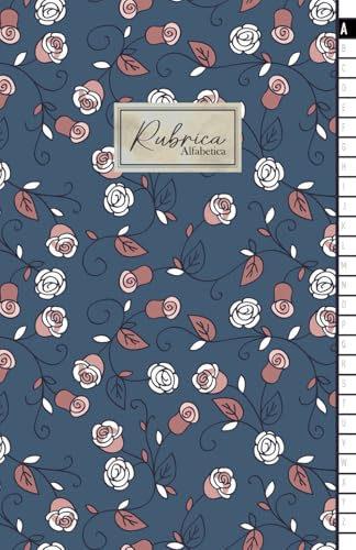 Rubrica Alfabetica: Organizzatore Alfabetico dalla A alla Z, Quaderno Piccolo a Righe con 4 Pagine per ogni Lettera - 106 pagine