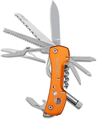 munkees, Taschenmesser mit 15 Funktionen, Orange