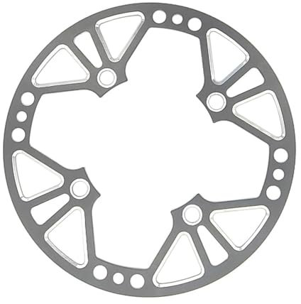 AYXAMO KettenbläTter，Narrow Wide Kettenblatt 104 BCD 42T 44T Aluminium Legierung Kette Rad Schutz MTB Kettenblatt Abdeckung Mountainbikes Kettenblätter Schützen Abdeckung