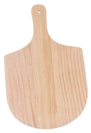 STOBAZA Wooden Pizza Peel Handle Pizza for Baking and Serving Multipurpose Wood Cutting Board for Bread Cake and Vegetables Kitchen Accessory
