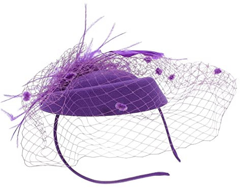 CLISPEED Elegantes Feder-Fascinator-haarreif Für Damen Leichtes Party-haaraccessoire Stabiler Kopfschmuck Für Hochzeit Tea Party Cocktail Und Besondere Anlässe Wiederverwendbar Und Einfach