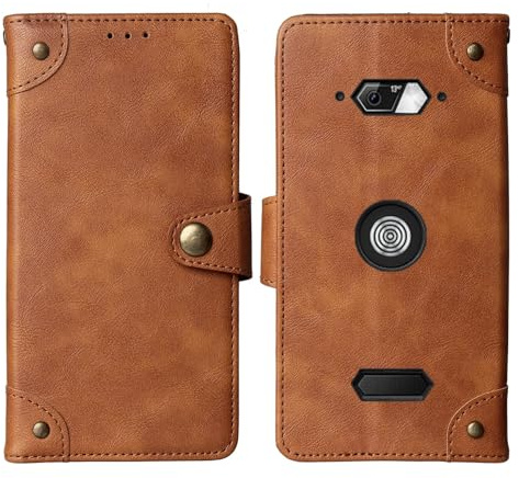 Cheshaoping Housse Téléphone Case Gel TPU Silicone Skin pour Crosscall Core M5 4.95 Coque Étui Cas Couverture Antichoc Cover Case (Marron)