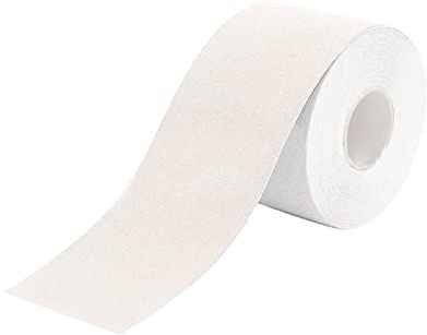 2026 - Bandage autocollant pour femme, patch musculaire de sport élastique, bandage de levage de poitrine, couleur peau, bretelles affaissées pour robe, Blanc., 10CM*5M