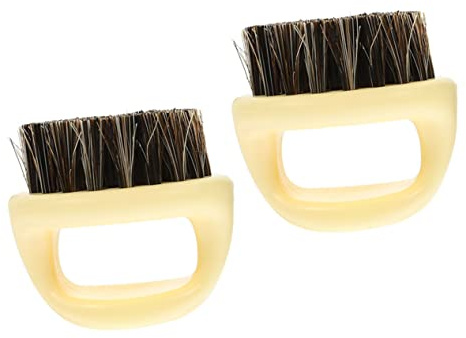 SOIMISS 2 Stück-pack Bartbürste mit Borsten für Herren aus Abs Kunststoff zur Bartreinigung und Entfernung Überschüssiger Haare für Friseursalon und Barber Shop