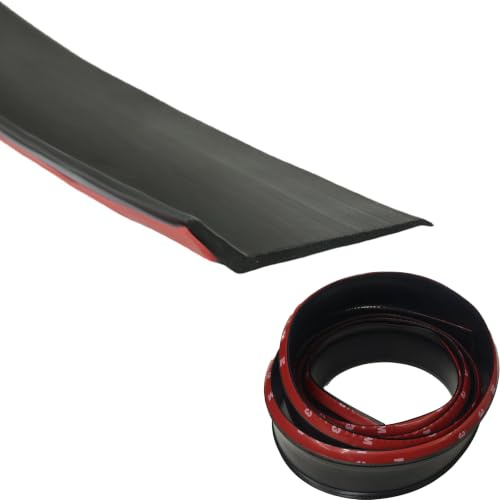 Gummi-Tür-Regenschutz Selbstklebend 2M(6.56FT)(5.5CM(2.16IN) Schwarz) | Regentropfen Kante Außen Gummi-Wetterleiste,Außen- und Fenster-Regenschutz für Haus, Tropfenabweiser - Langlebig und Effektiv