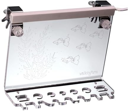 kowaku Aquarium Tool Holder Fish Painting Aquarium Tool Storage Rack Organizer for Tongs, Guppies