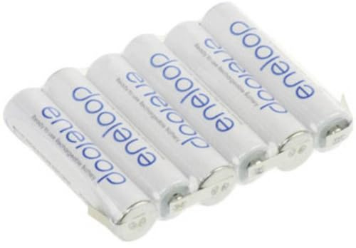 Panasonic eneloop Reihe F1x6 Akkupack 6X Micro (AAA) U-Lötfahne NiMH 7.2 V 750 mAh