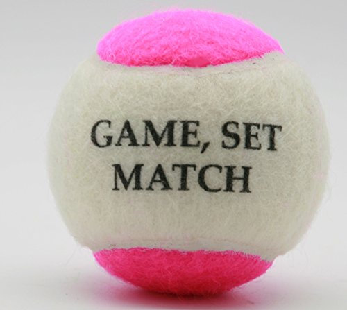 Price 's 1 x 4 Game Set Match Tennisbälle in einer Röhre (rosa und weiß)