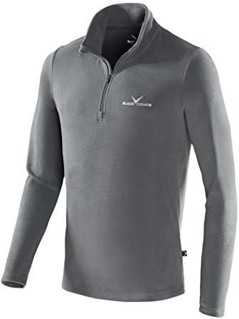 Black Crevice herr fleece-funktionsrolli Grau (grey - grey/silver) M (Herstellergröße: 50)