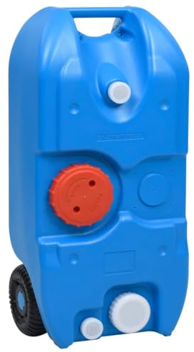 vidaXL Camping-Wassertank mit Rollen 40 L Blau