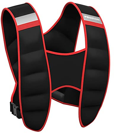 ZXQZ 5 Kg / 8 Kg / 10 Kg Gewichtsweste, Einstellbare Gewichtswesten Sandfüllung, mit Reflektierendem Streifen, Zum Laufen Workout Joggen Walking Gym Krafttraining (Size : 8kg)