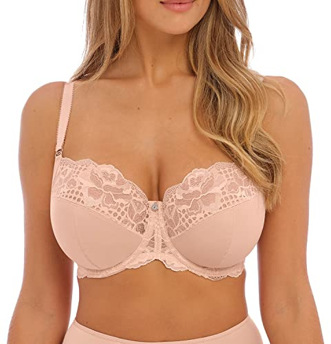 Fantasie Women's Reflect Underwire Side Support Bra Full Coverage, Sheer, Natural Beige, 34FF