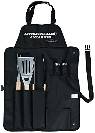 Herz & Heim® Grillschürze mit Zubehör und Personalisierung, Verschiedene Motive Auftragsgriller