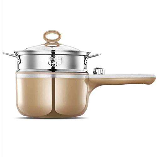 Olla arrocera Mini Olla arrocera de vapor Función 1.0L / 220V / 600W Olla eléctrica para tortillas Olla interior antiadherente y vaporera de acero inoxidable Adecuado para el hogar Estudiante Trabaj