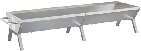 vidaXL Grill Silbern 158x42x31 cm Edelstahl