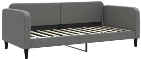 vidaXL Tagesbett Dunkelgrau 90x200 cm Stoff