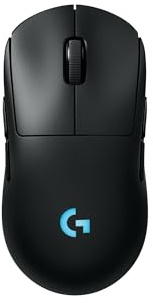 Logitech G PRO 2 Lightspeed Wireless Gaming Mouse, Right- or Left-Handed Mouse with up to 4 Customizable and Switchable Magnetic Side Buttons, 44K DPI Sensor, USB-C Charging, for PC/Mac - Black