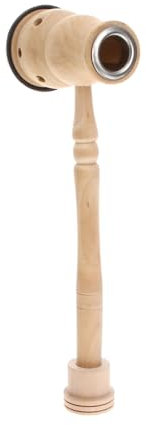 SOESFOUFU Holz Moxa-box Tragbar Moxa-stick-halter Mit Einem Loch Handgefertigte Moxa-stäbchen-box Sicherer Brennerhalter Mit Metallgitter Und Gummibasis