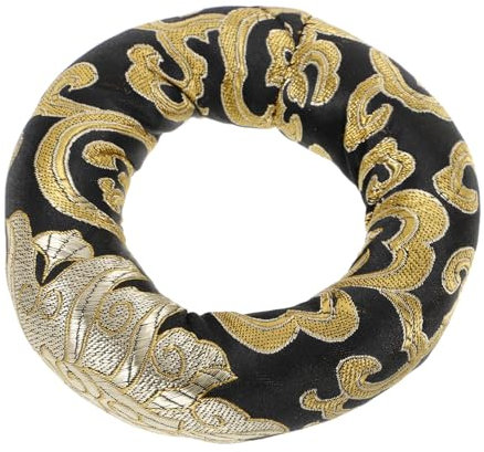 ibasenice Schüsselauflage Klangschalenmatte Gebetsschalenkissen Buddhistisches Schalenkissen Buddha Klangschalenkissen Baumwoll Klangschalenkissen Tibetische Klangschale Buddha