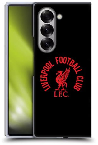 Head Case Designs Offizielle Liverpool Football Club LFC Rot Und Schwarz Liver Bird Harte Rueckseiten Handyhülle Hülle Huelle kompatibel mit Samsung Galaxy Z Fold6