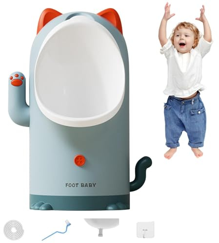 Potty Training Urinal,Cute Urinal Toilet Toddler - Wall-Mounted Pee Training, Cute Potty Training Urinal for Boys Kids, Toddler Standing Urinal