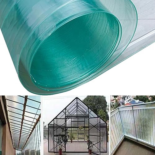 Feuille de toiture en polycarbonate transparent pour serre, terrasse, toit et fenêtre extérieure, porche, isolation transparente, panneaux en fibre de verre, facile à couper, protection contre la