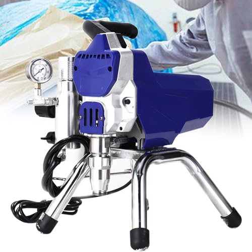 Pulverizador de Pintura Sin Aire, Pulverizador de Pintura de Alta Eficiencia, Pulverizador Sin Aire con Bajo Exceso de Pulverización, Pulverizador de Pintura Eléctrico de 1300 W