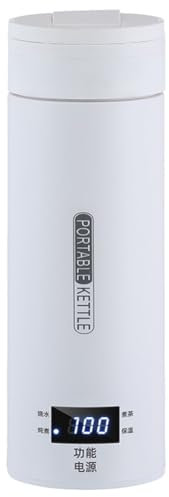 ARVALOLET 500 ml, piccolo fornello elettrico da viaggio, in acciaio inox 304, mini bollitore ad acqua calda con display LCD, 4 impostazioni di temperatura, scaldabagno per viaggi e affari