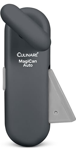 Culinare MagiCan Abrelatas Automático, Gris, Plástico/acero Inoxidable, Manual Con Una Sola Mano Con Abrazadera