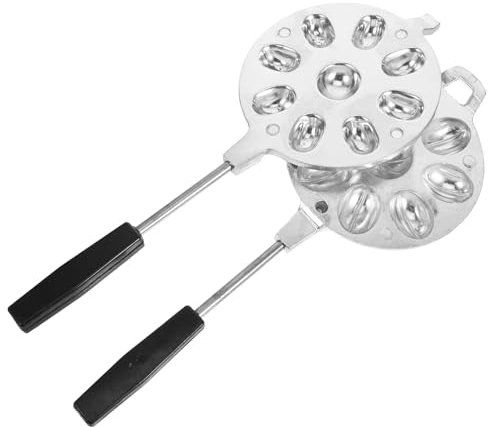 FUNNETOYU Stampo Per Biscotti Alle Noci Scomparti Stampo Per Biscotti Multifunzionale Manico Utensili Per Cottura