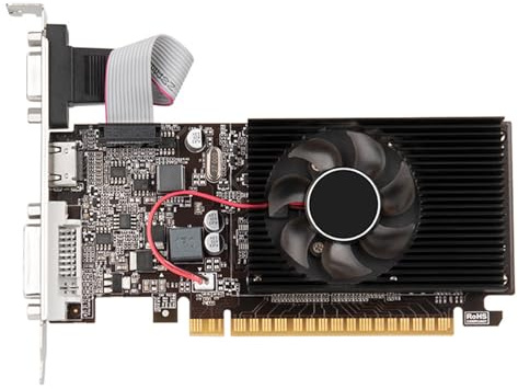 Carte graphique DDR3 GT610 1 Go DDR3 64 bits 810 MHz Fréquence de mémoire PC Gaming Carte graphique
