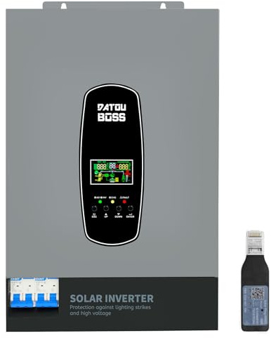 DATOUBOSS 6200W Solar Hybrid Wechselrichter 48V,120A MPPT mit WiFi-Modul. | Reiner Sinus Wechselrichter,Unterstützt Batterielosen Betrieb,BMS-Schutzsystem,für 48V Lithium Batterien