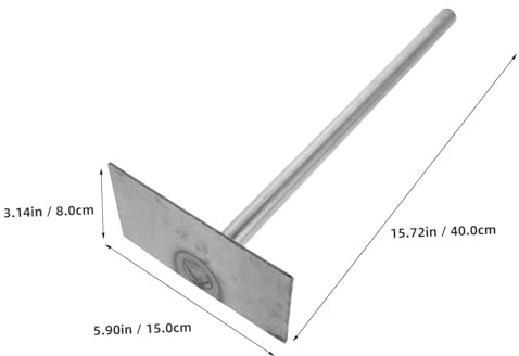 UPKOCH Râteau pour Barbecue Pelle à Long Manche Acier Au Manganèse pour Nettoyage Cheminée Cendres Poêle Four à Pizza