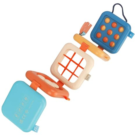 Toddler Travel Toys, Baby Busy Board, Foldable Activity Cube for 1 Year Old, Montessori Toys, Sensory Educational Developmental Learning Toys for Boys Girls Gift