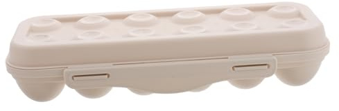 Portauova da Frigorifero con Coperchio a Scatto, Bianco | Plastica, Scomparti Multipli, Impilabile e Salvaspazio, per Frigorifero e Piano Cucina