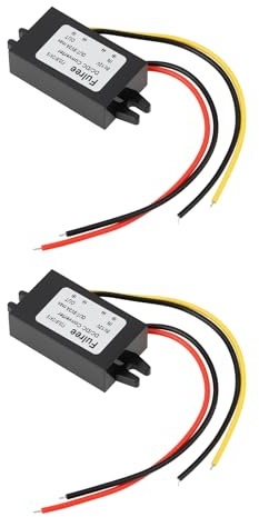 YINETTECH 2uds Convertidor Reductor 12V DC a 9V DC 2A 18W Compatible con Coches Barcos Sistemas Solares